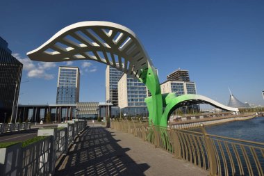 Görünümünde Astana, Kazakistan, Expo 2017 dizi başkenti