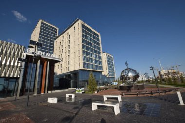 Görünümünde Astana, Kazakistan, Expo 2017 dizi başkenti