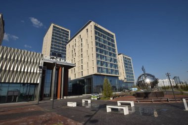 Görünümünde Astana, Kazakistan, Expo 2017 dizi başkenti