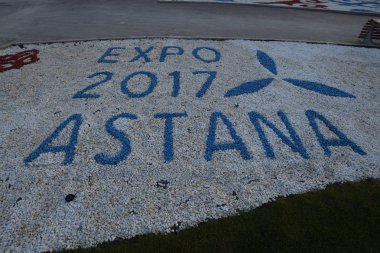 Astana, Kazakistan, 2017, 27 Temmuz - Expo sergi görünümü 