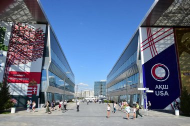 Astana, Kazakistan, 2017, 27 Temmuz - Expo sergi görünümü 