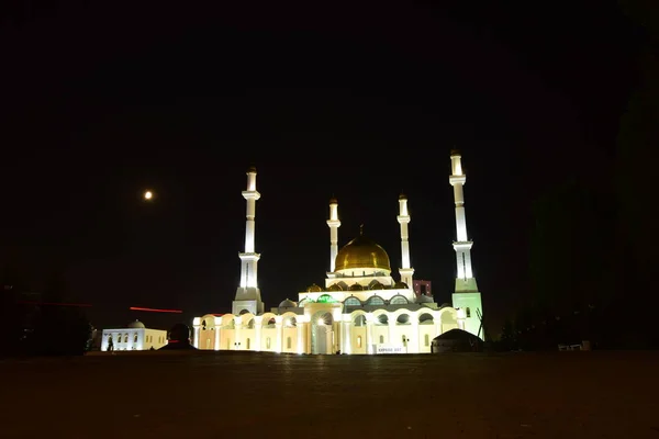 Nachtansicht Astana Der Hauptstadt Kasachstans Gastgeber Der Expo 2017 — Stockfoto