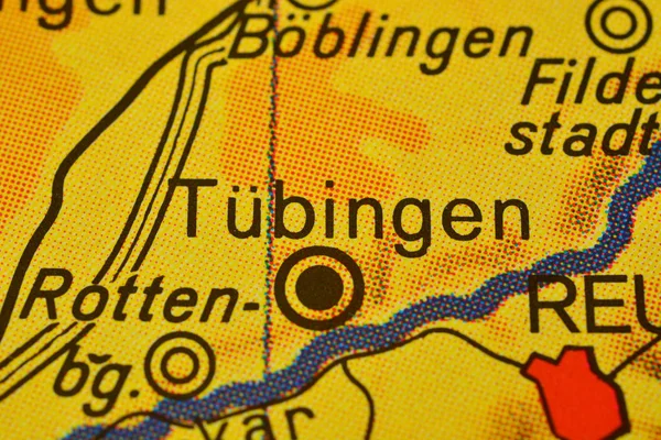 Nombre Ciudad Tbingen Tubingen Germany Mapa — Foto de Stock