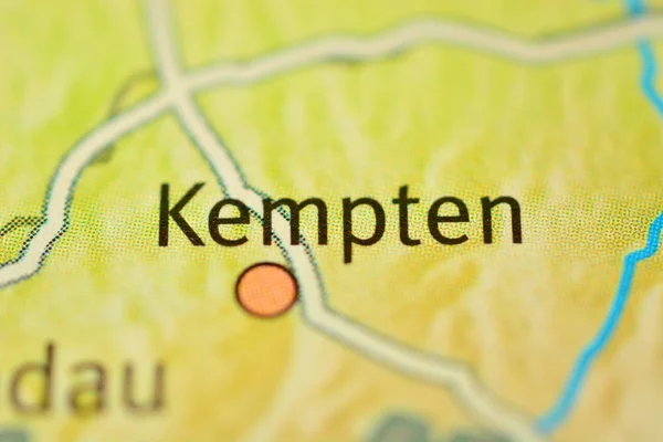 City name KEMPTEN, Germany on the map