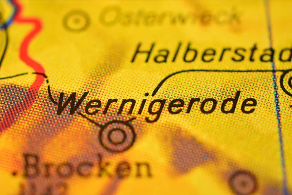 City name Wernigerode,  Germany on the map