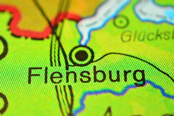 City name FLENSBURG, Germany on the map