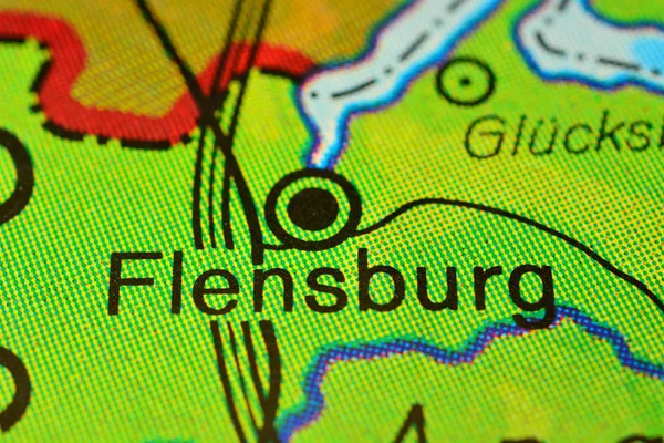 City name FLENSBURG, Germany on the map