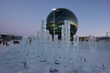 Kazakistan 'ın başkenti Astana 'da Expo 2017 alanında görünüm