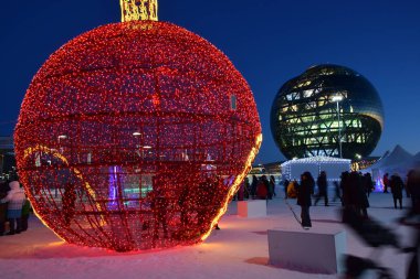Kazakistan 'ın başkenti Astana 'da Expo 2017 alanında görünüm