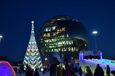 Kazakistan 'ın başkenti Astana 'da Expo 2017 alanında görünüm