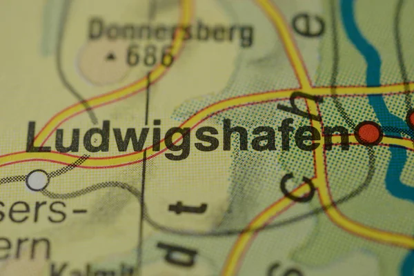 City name LUDWIGSHAFEN, Germany on the map