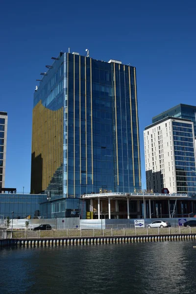 Astana Nur Sultan Kazahsztán Modern Lakóépületek Astanában Nur Sultan Kazahsztán — Stock Fotó