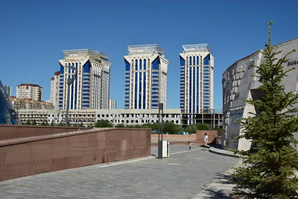 Astana Nur Sultan Kazachstan Nowoczesne Budynki Mieszkalne Astanie Nur Sultan — Zdjęcie stockowe