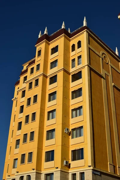 Astana Nur Sultan Kazahsztán Modern Lakóépületek Astanában Nur Sultan Kazahsztán — Stock Fotó
