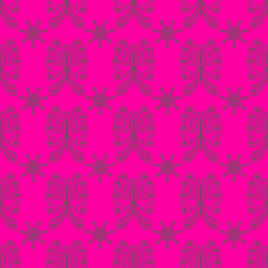 Kelebek yusufçuğu desenli koyu pembe bir desen. Sonsuz halkla ilişkiler