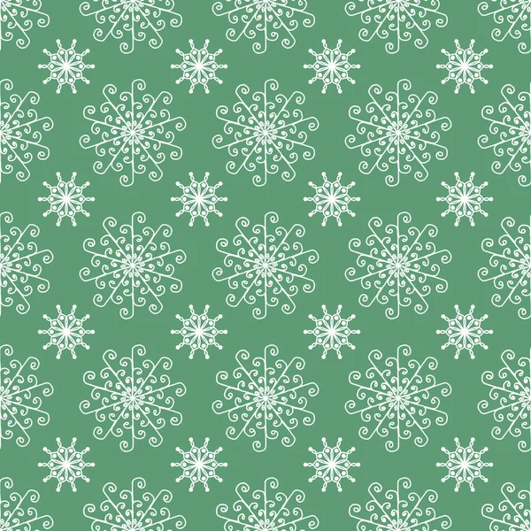 Fern green tile pattern  seamless with floral ornaments. Flower — Stock Photo, Image