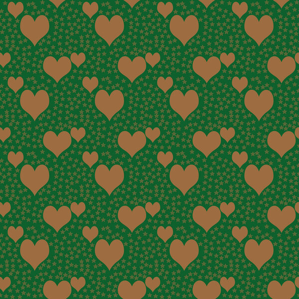 Зеленый и Zinnwaldite бесшовный шаблон сердца День Валентина фон шаблона. можно использовать как оберточную бумагу, фон, печать, веб-страницу, обои
