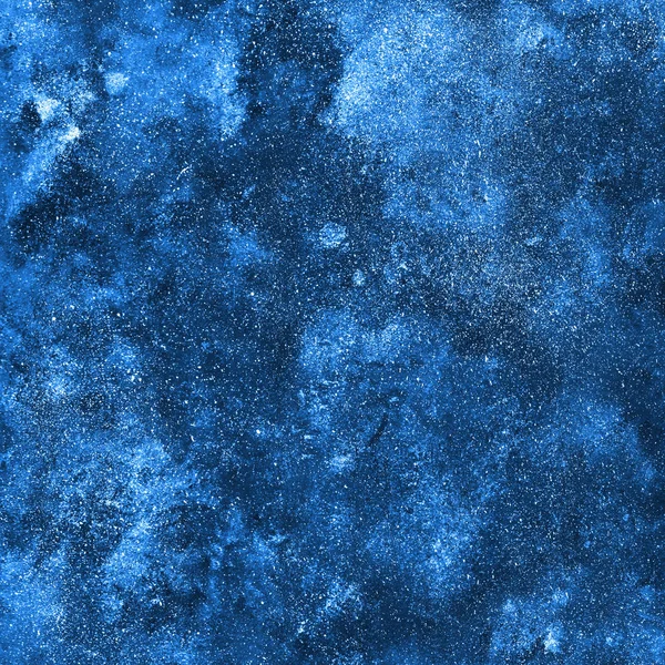 Fundo azul abstrato, textura pintada à mão, aquarela, spla — Fotografia de Stock