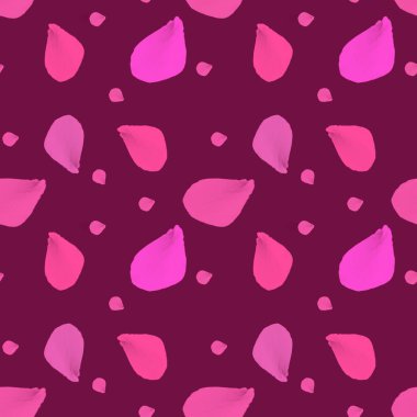 Güzel açık pembe arka plan, uçan taç yapraklarıyla kusursuz desen. Çiçekli romantik beyaz duvar kağıdı. Sevgililer günü, düğün, Anneler Günü, Japon Hanami dekorasyonu. Dijital klip sanatı..