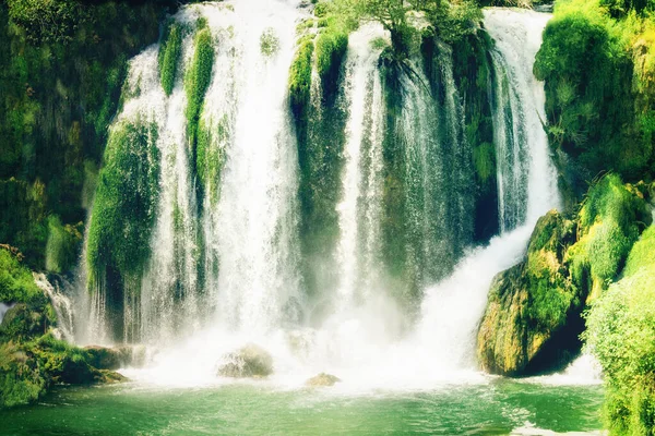 Wasserfall Kravice Fluss Trebizat Bosnien Und Herzegowina Wunder Der Natur — Stockfoto