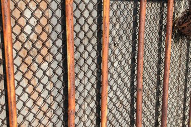 Eski çelik ızgara arka plan, Metal ızgara Dikişsiz desen doku