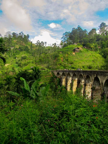 Neun Bögen Brücke Demodara Nahe Ella Stadt Sri Lanka — Stockfoto