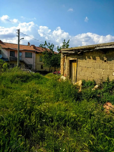 Casa Velha Aldeia Madeira Denizli Turquia — Fotografia de Stock