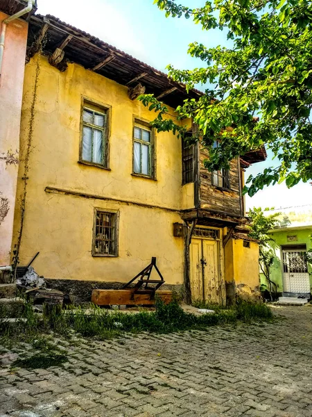 Altes Hölzernes Dorfhaus Denizli Türkei — Stockfoto