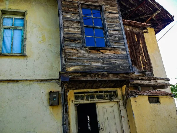 Casa Velha Aldeia Madeira Denizli Turquia — Fotografia de Stock