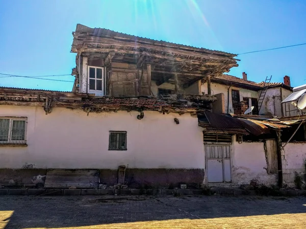 Stary Drewniany Dom Wiejski Denizli Turcja — Zdjęcie stockowe