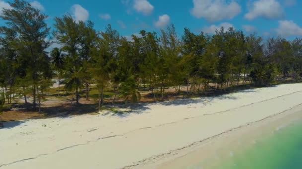 Barra Arena Blanca Sin Fin Punta Sebaring Balabac Paisaje Aéreo — Vídeos de Stock