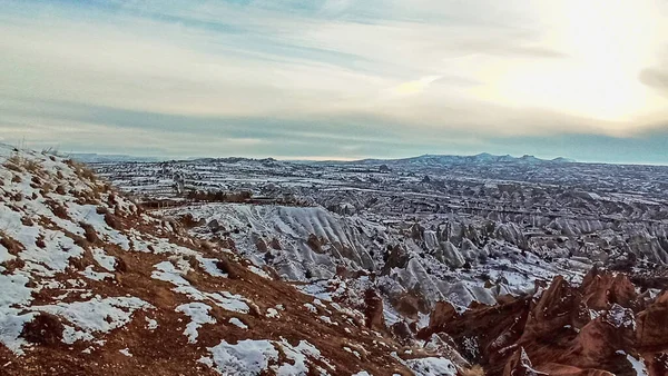 Red Valley Cappadocië Turkije Uniek Vulkanisch Landschap Geologische Rotsformaties Cappadocië — Stockfoto