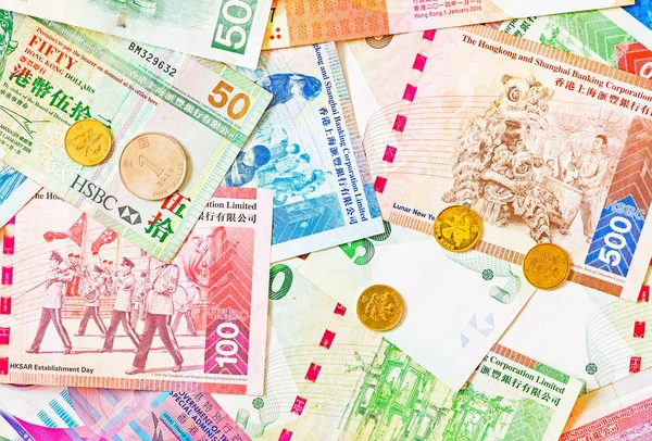 Hong Kong pengar. — Stockfoto
