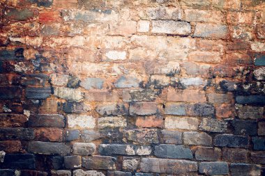 Tuğla duvarın renkli arka plan.