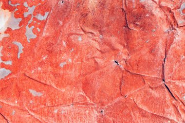 Kırmızı arka plan eski pas.