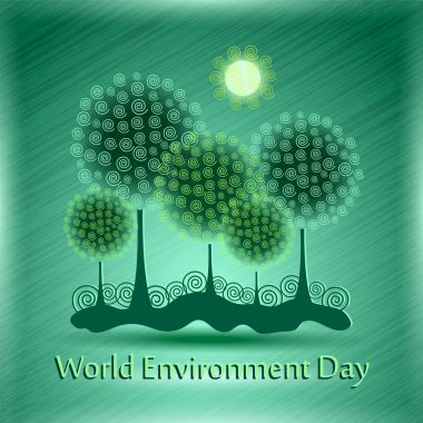 Dünya yeşil çevre gün arka plan.