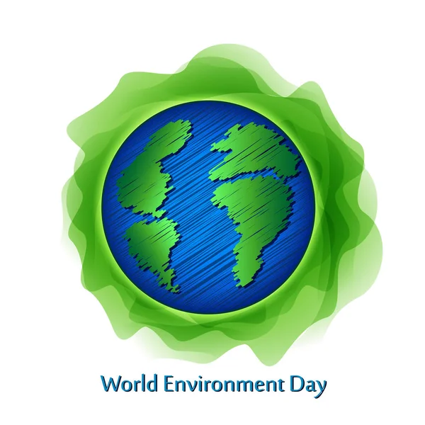 World environment day sign on white background. — Stock Vector