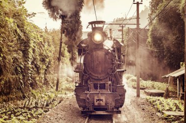 Buhar dar hat tren.