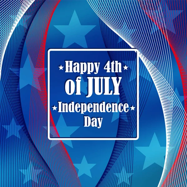 Jour de l'indépendance 4 juillet . — Image vectorielle