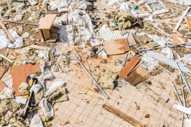 Eski binanın bölümleri.