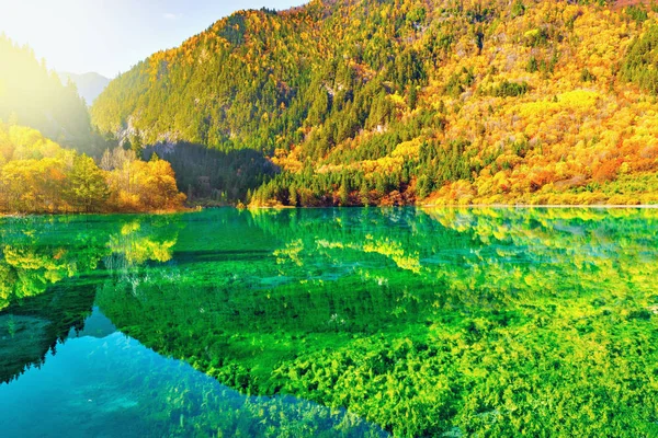 Пять Цветочных Озер. Китай . — стоковое фото