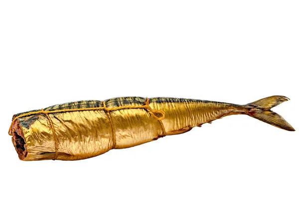 Piece of smoked scomber fish. — Stock Photo, Image