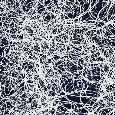 Koyu arka plan üzerinde beyaz iplik.