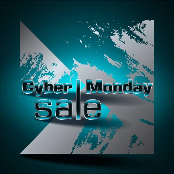 Cyber Monday vente fond coloré . — Image vectorielle