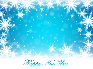 Noel kar taneleri ve rüzgârla oluşan kar yığını.