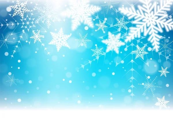 Χριστούγεννα νιφάδες χιονιού και χιονοστιβάδα. — Διανυσματικό Αρχείο