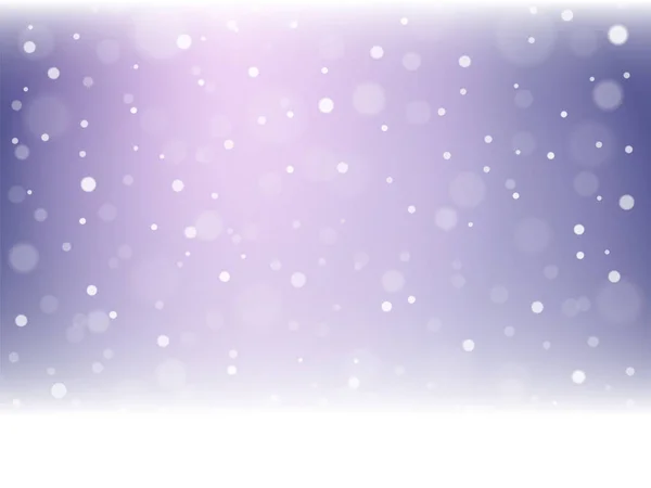 Copos de nieve y nieve navideños . — Vector de stock