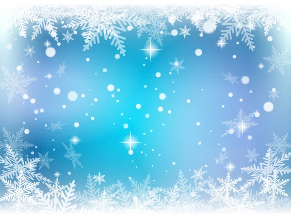 Kerstmis sneeuwvlokken op kleurrijke achtergrond. — Stockvector