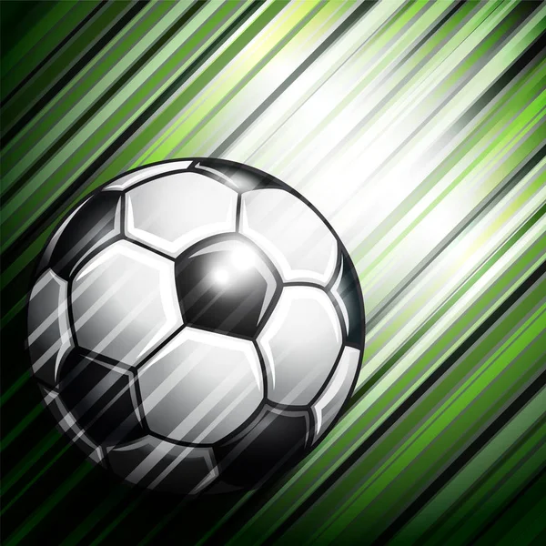 Soccer ball on colorful background. — Stock Vector