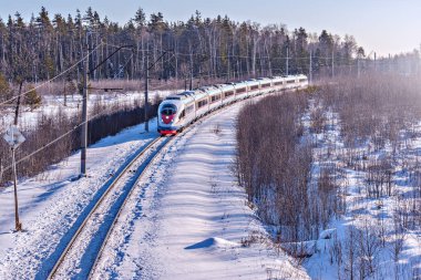 modern yüksek hızlı tren.